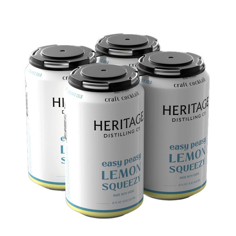 Heritage Distilling Easy Peasy Lemon Squeezy 4 Pack  12.oz
