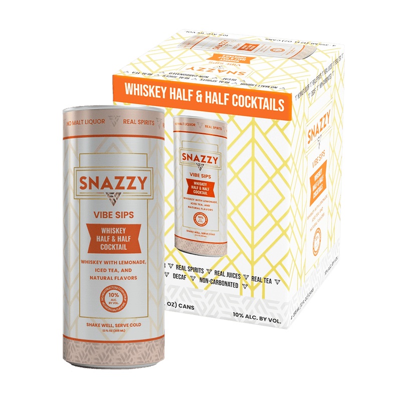 Snazzy Whiskey Half & Half Cocktail 4 Pack