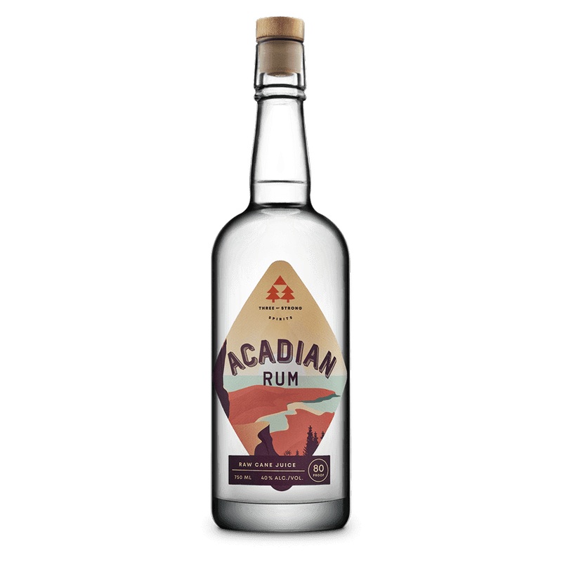 Three of Strong Spirits Acadian Rum 750mL