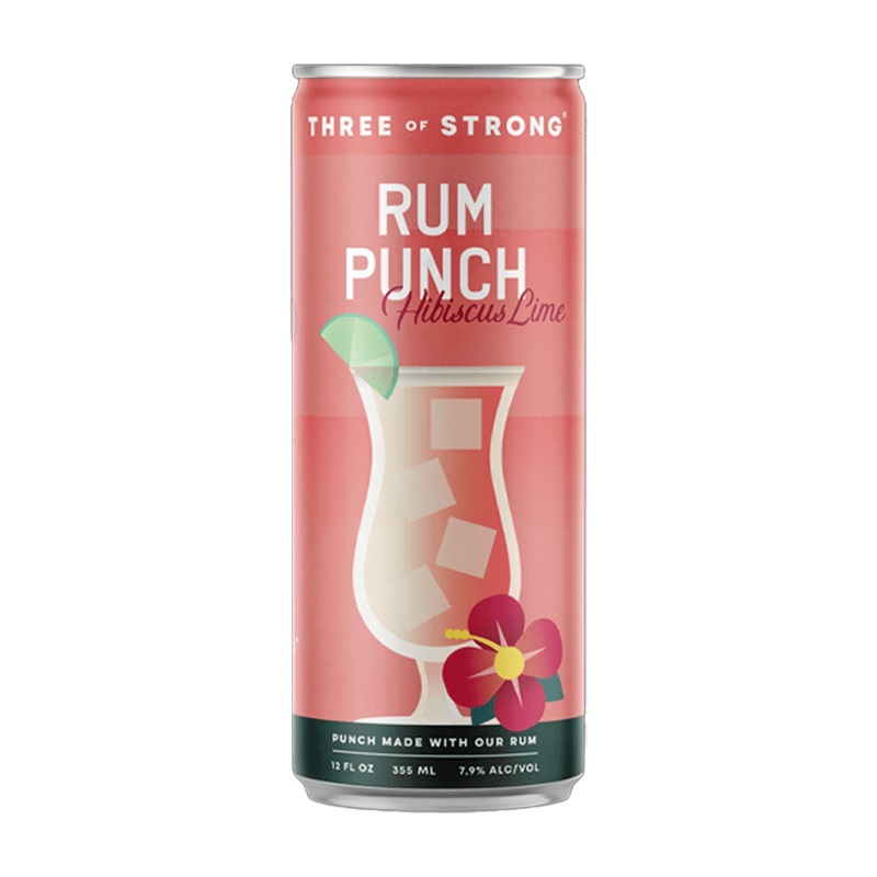 Three of Strong Spirits Hibiscus Lime 4 pack 12.oz