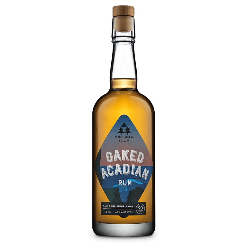 Three of Strong Spirits Oaked Acadian Rum 750mL
