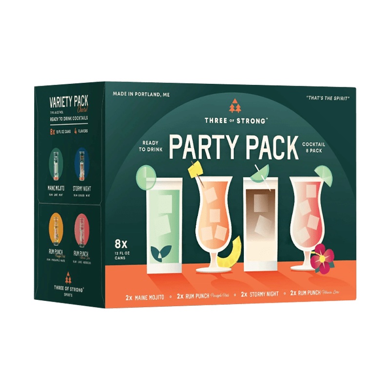 Three of Strong Spirits Party Pack 8 pack 12.oz
