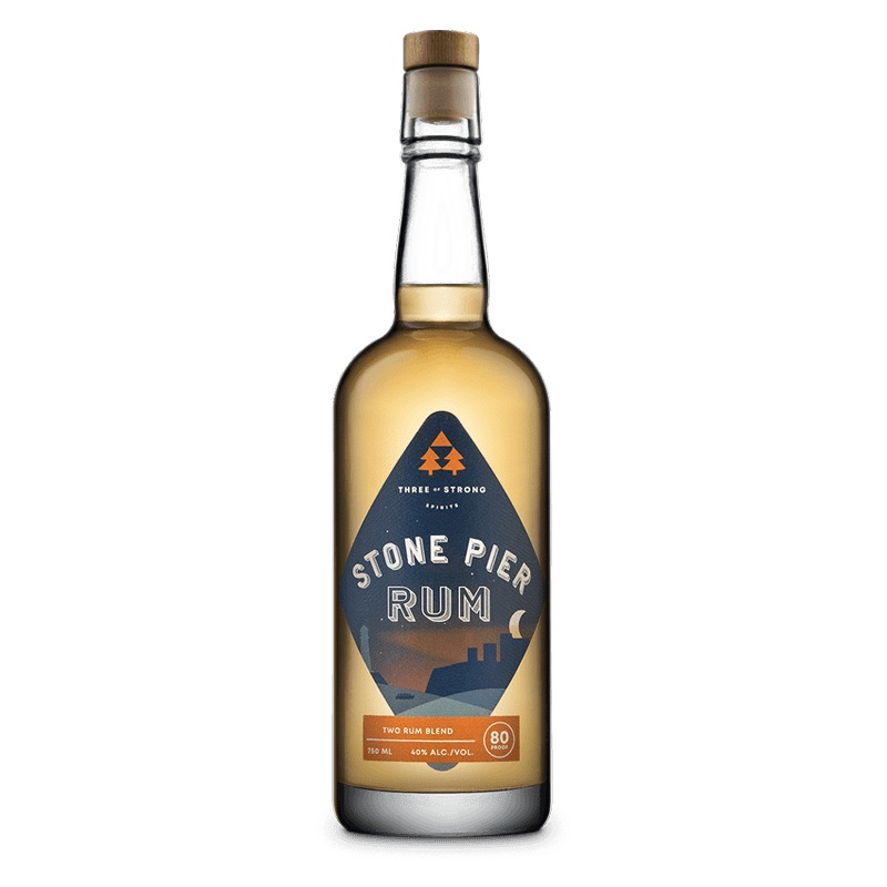 Three of Strong Spirits Stone Pier Rum 750mL