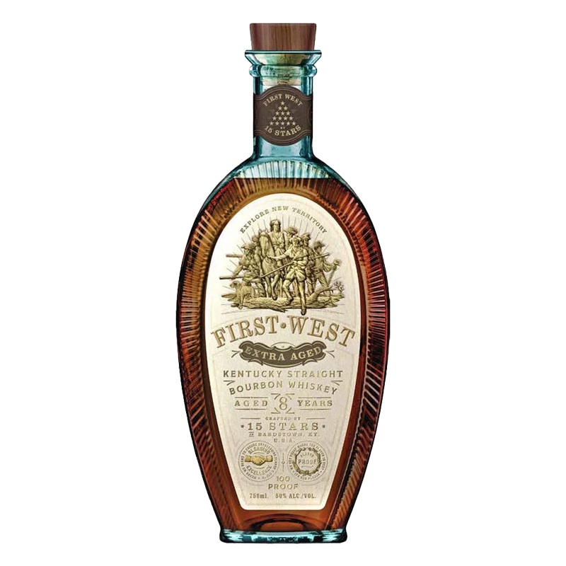 15 Stars First West Extra Aged Bourbon Whiskey 750mL