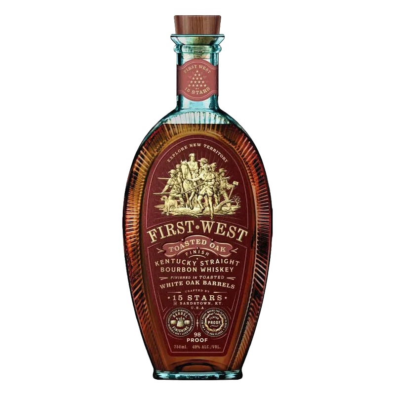 15 Stars First West Toasted Oak Bourbon Whiskey 750mL