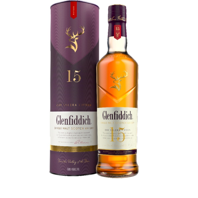 Glenfiddich 15 Year Old Solera Reserve Single Malt Scotch Whisky 750ml