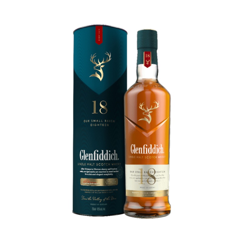 Glenfiddich 18 Year Old Single Malt Scotch Whisky 750m: