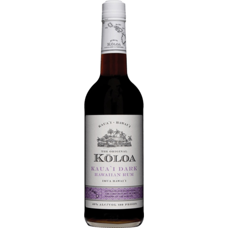 Kloa Kaua’i Dark Hawaiian Rum 750ml
