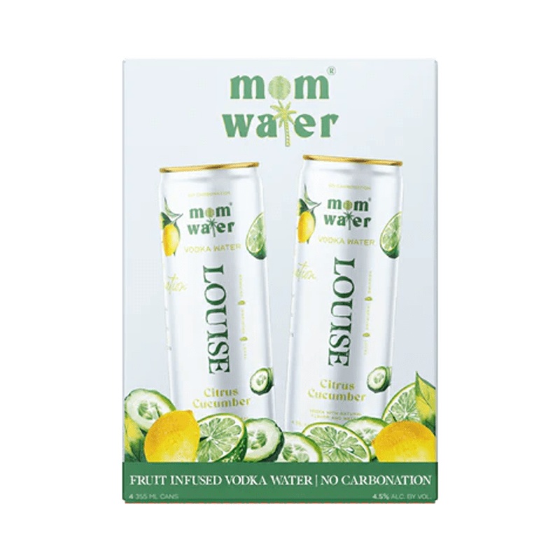 Mom Water Louise – Citrus Cucumber 12.oz 4 Pack