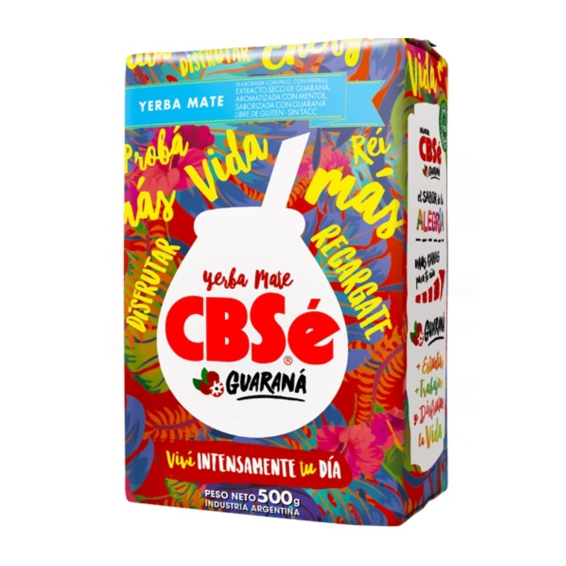 Yerba Mate CBSe Guaran 500 g  Energizante Argentina