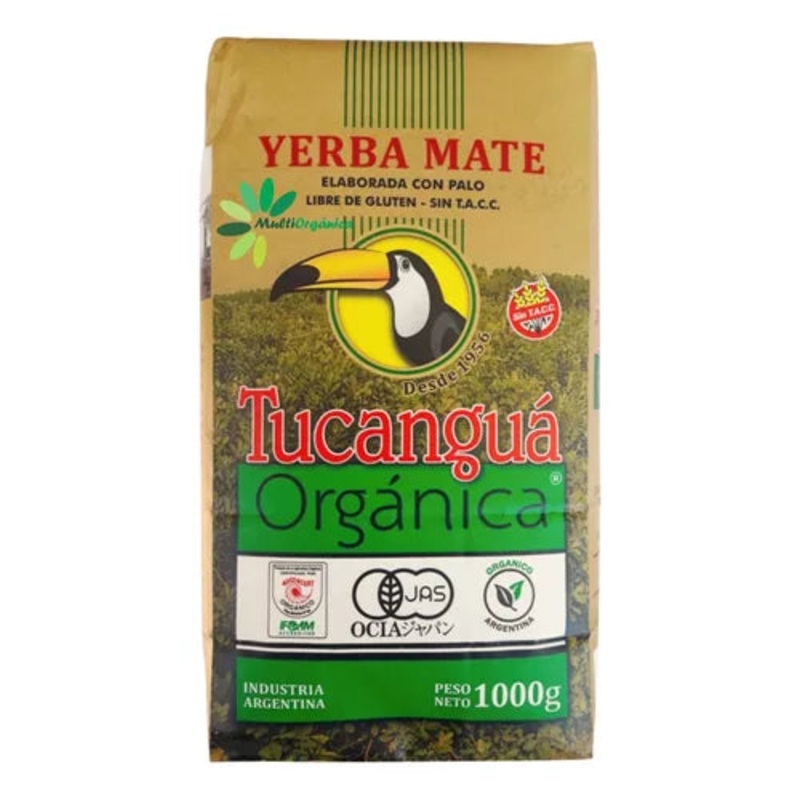Yerba Mate Organica Tucangu Sin TACC, 1 kg / 35,27 oz