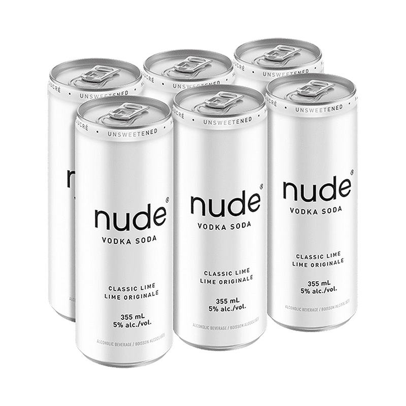 Nude Classic Lime Vodka Soda – 6x355mL