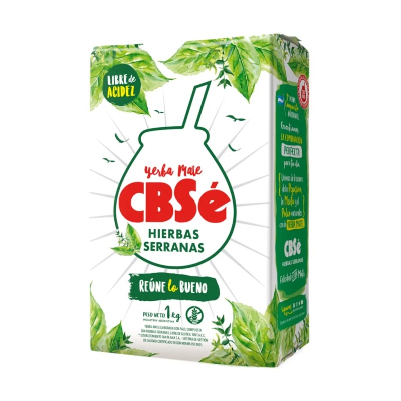 Yerba Mate CBSe Clsica 1 kg  Tradicional Argentina
