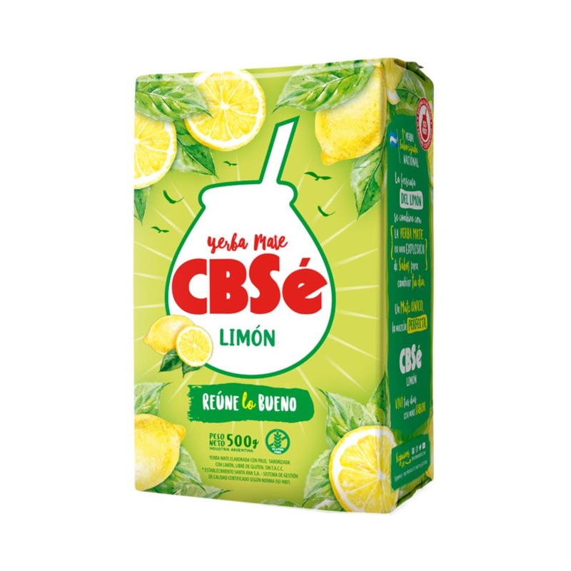 Yerba Mate CBSe Limn 500 g  Saborizada Ctrica Argentina