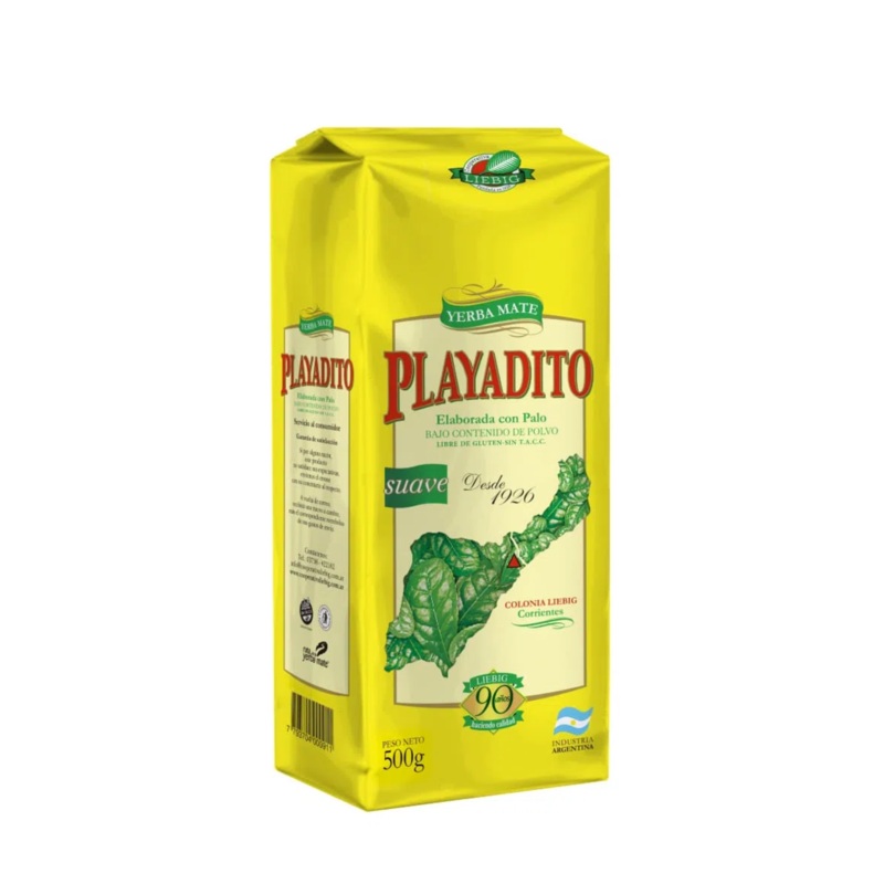 Yerba Mate Playadito Con Palo 500 g / 17,63 oz  Yerba Tradicional Argentina