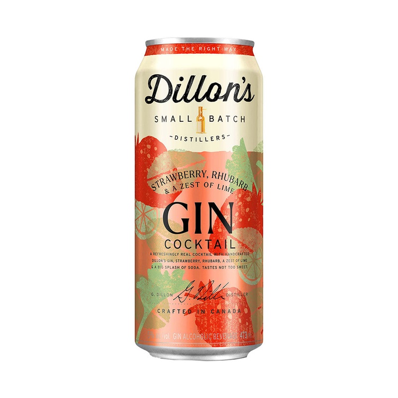 DILLONS GIN STRAWBERRY RHUBARB AND A ZEST OF LIME – 473mL