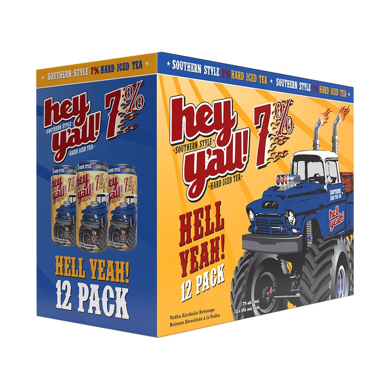 HEY Y’ALL HELL YEAH! HARD ICED TEA – 12x341mL