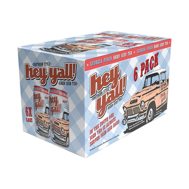 Hey Y’All Iced Tea Georgia Peach – 6x341mL
