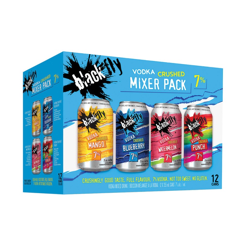 Black Fly Vodka Crushed Mixer Pack – 12x355ml