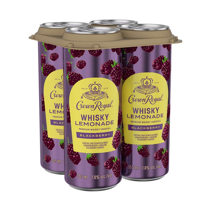 Crown Royal Blackberry Whiskey Lemonade – 4x355mL