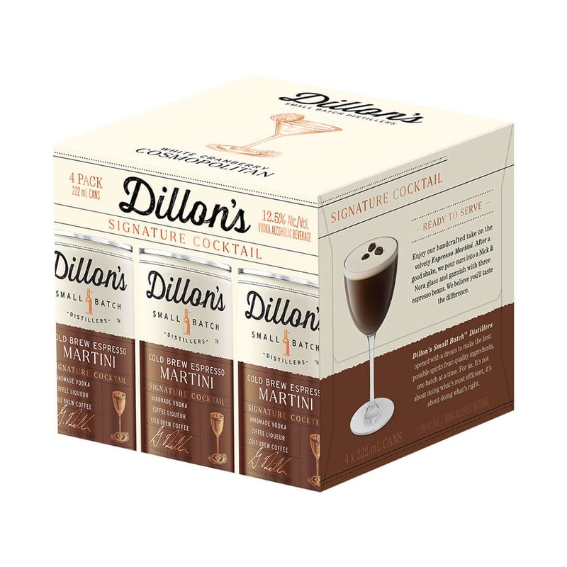 DILLONS ESPRESSO MARTINI Vodka – 4x222mL