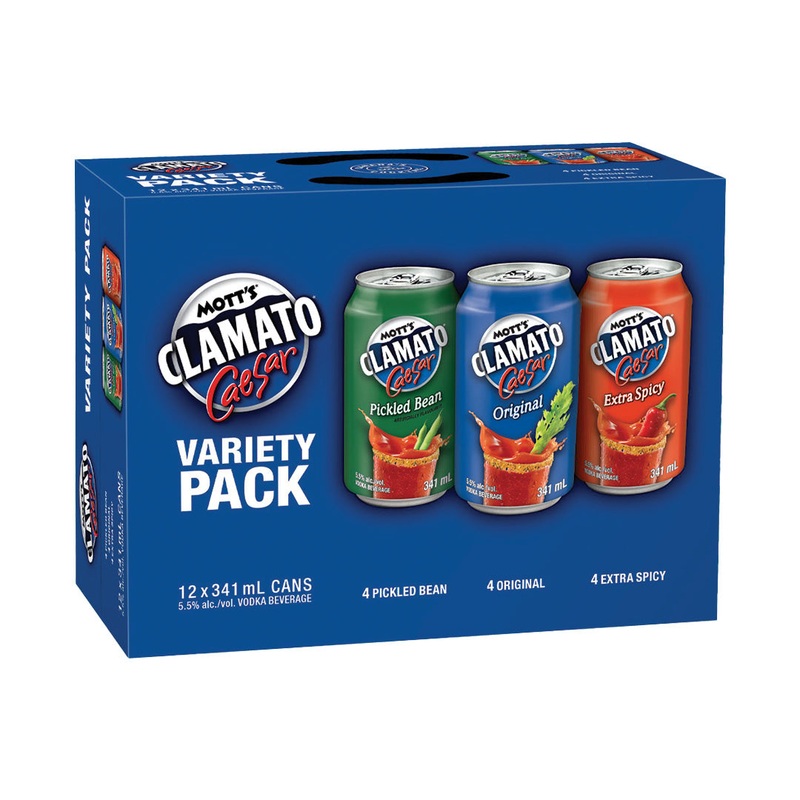 Mott’s Clamato Variety Pack – 12x341mL