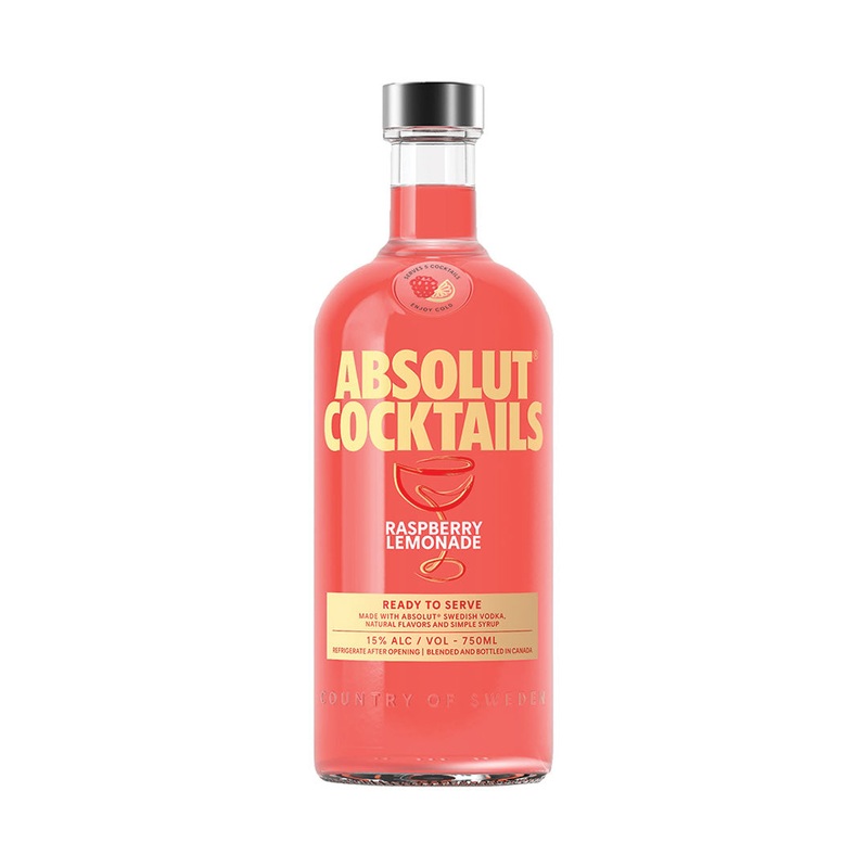 Absolut Cocktails Raspberry Lemonade – 750mL