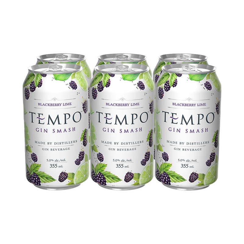Tempo Gin Smash Blackberry Lime – 6x355mL