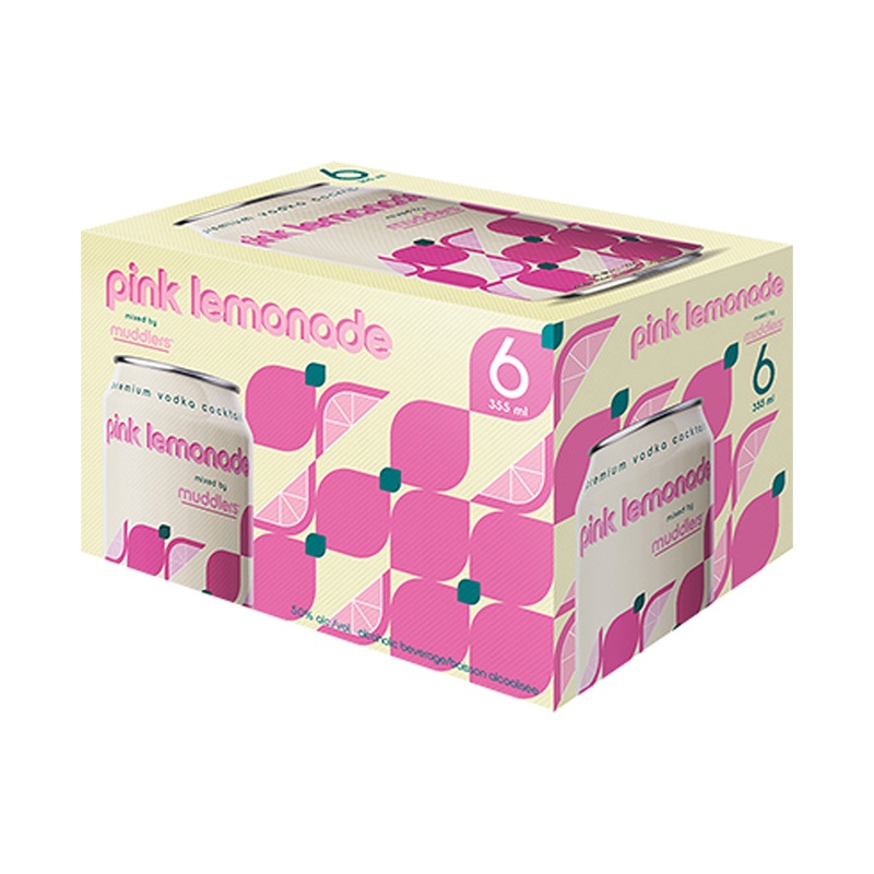 Muddlers Pink Lemonade – 6x355mL