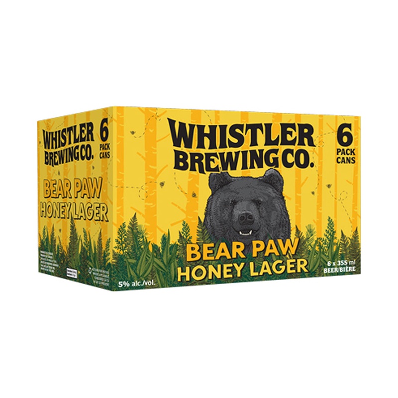 Whistler Bear Paw Honey Lager – 6x355mL