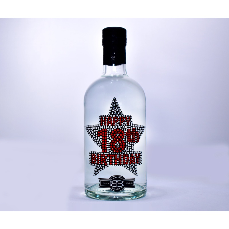 Happy 18th Birthday Vodka – Crystal Edition