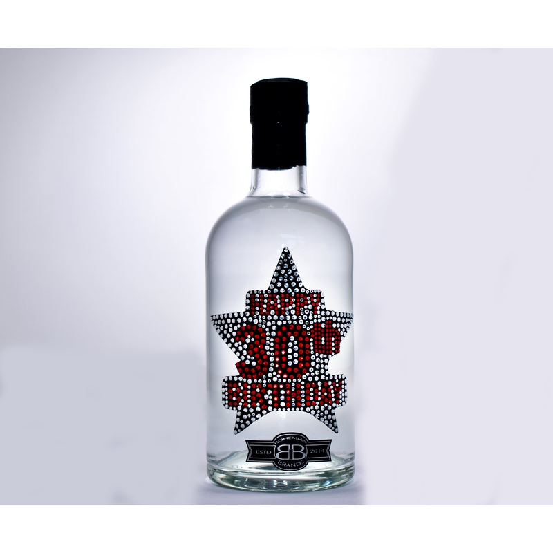 Happy 30th Birthday Vodka – Crystal Edition