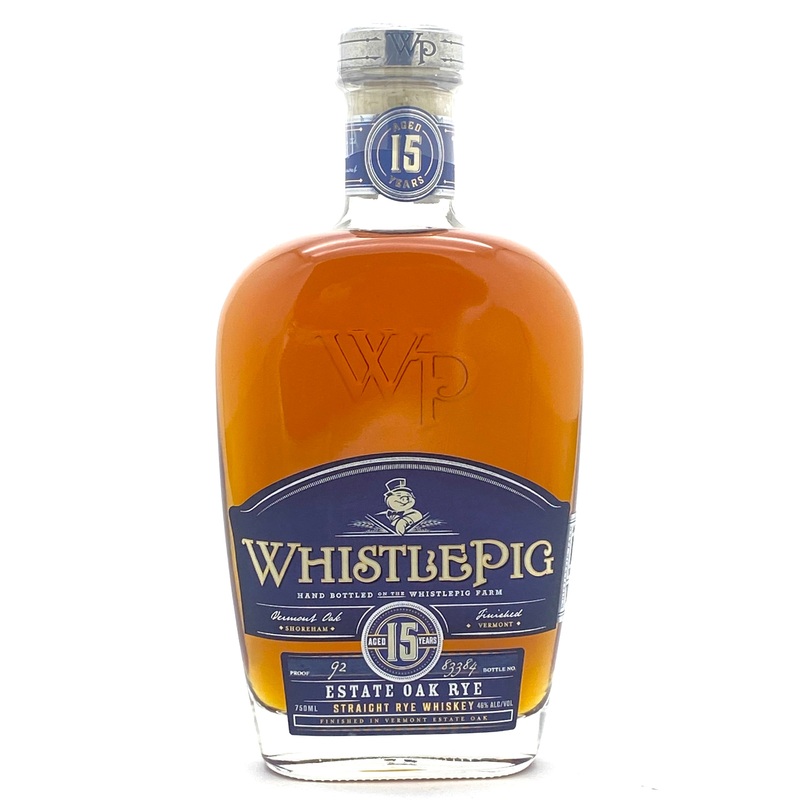 WhistlePig 15 Year Old Estate Oak Rye Whiskey