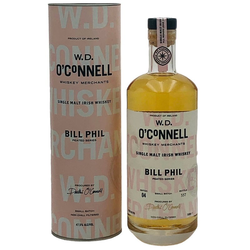 W.D. O’Connell Bill Phil Irish Single Malt Whiskey Peated Series, Batch 4