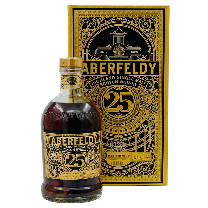 Aberfeldy 25 Year Sherry Cask Single Malt Scotch Whisky 125th Anniversary Limited Release