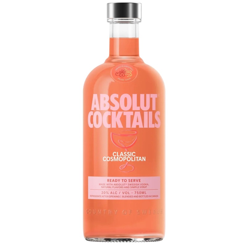 Absolut Cocktails Classic Cosmopolitan Ready to Serve RTD 750 ml