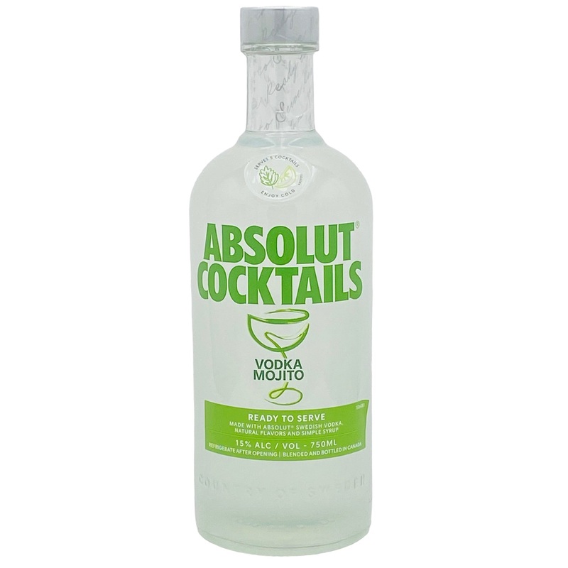 Absolut Cocktails Vodka Mojito Ready to Serve RTD 750 ml