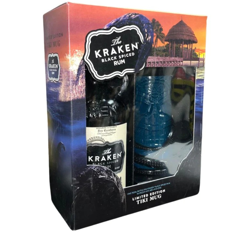 Kraken Spiced Rum|750mL Gift Set|750mL|1.75L