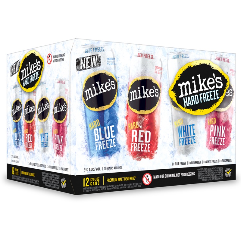 Mike’s Hard Freeze|Variety Pack (12pk/12oz)|Red (24oz can)|Blue (24oz can)