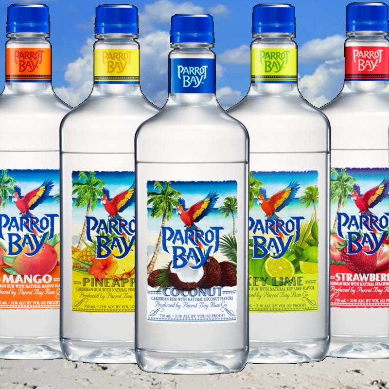 Parrot Bay|Coconut|Mango|Pineapple|Strawberry|Passion Fruit|750mL
