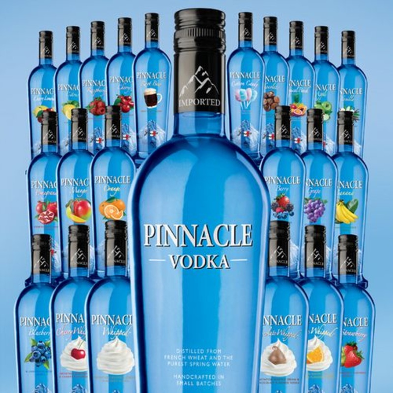 Pinnacle Vodka|Original Vodka|Cherry|Tropical Punch|Lemonade|Raspberry|Whipped|750mL|1.75L