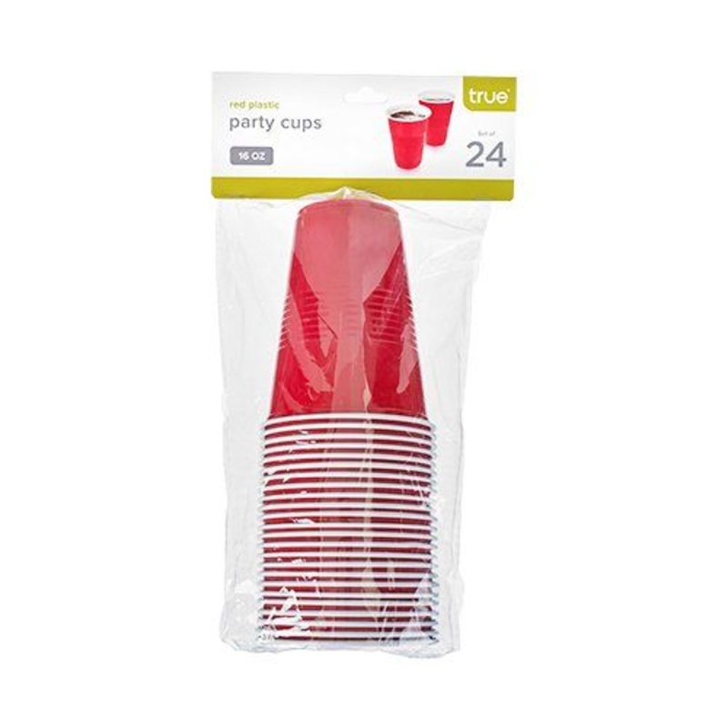 Red Plastic Party Cups|24pk