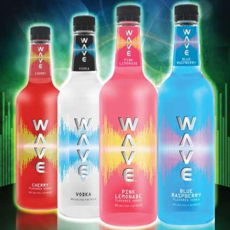 Wave|Original Vodka|Blue Raspberry|Cherry|Pink Lemonade|Whipped Cream|750mL