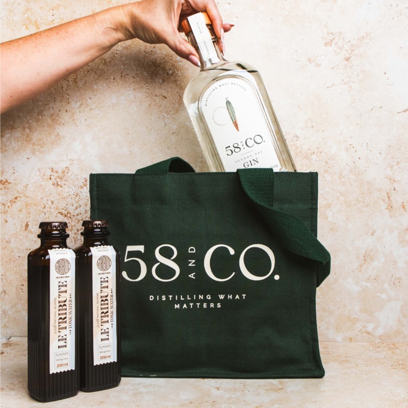 58 and CO London Dry Gin and Tonic Gift Set