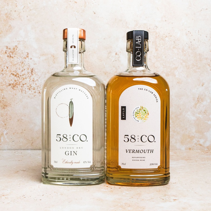 58 and CO London Dry Gin & British Bianco Vermouth Bundle