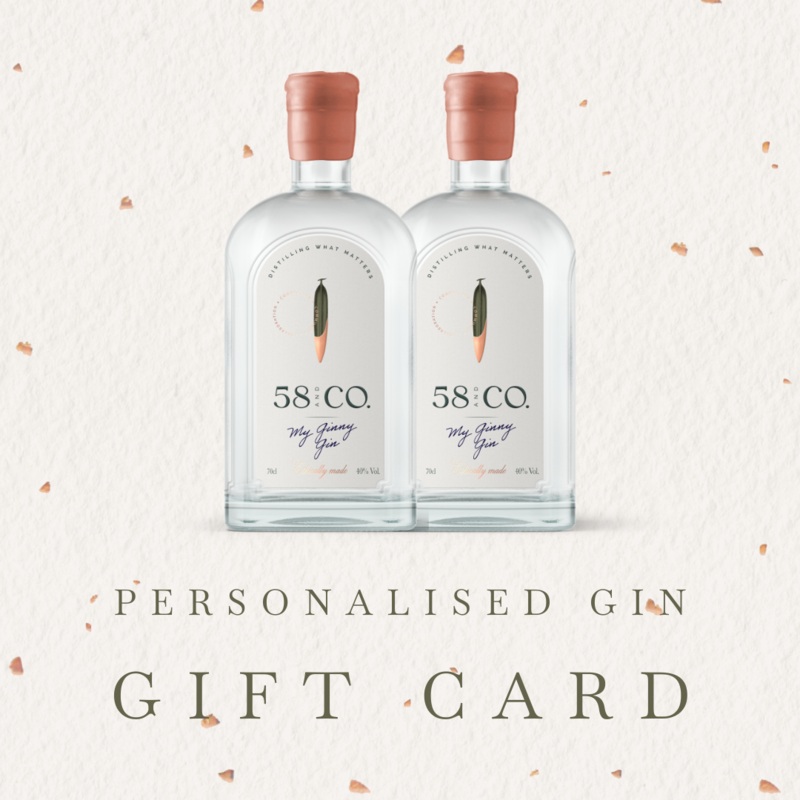58 and CO Personalised Gin Gift Voucher