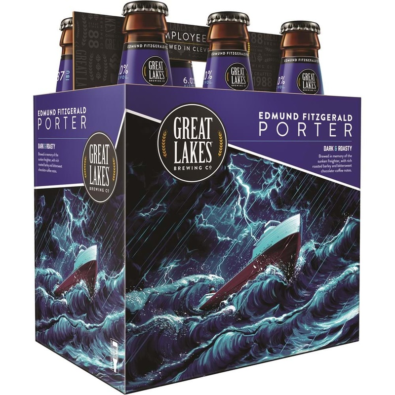 Great Lakes Edmund Fitzgerald Porter cans