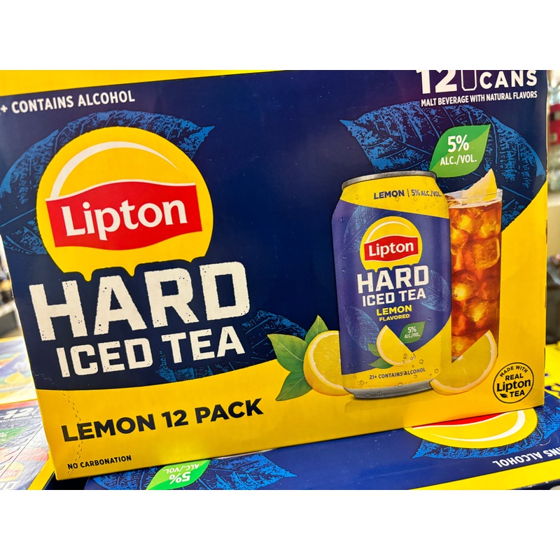 Lipton, hard iced tea lemon 12 pack