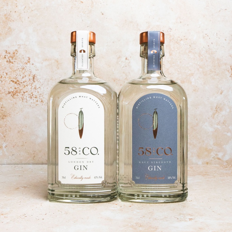 58 and CO Gin Martini Bundle – London Dry Gin & Navy Strength Gin (2 x 70cl)