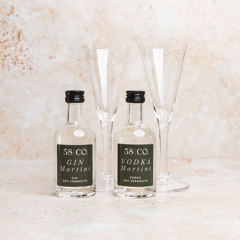 58 and CO Mini Martini Set with Glasses